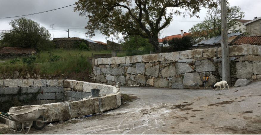 Obras em parque de estacionamento